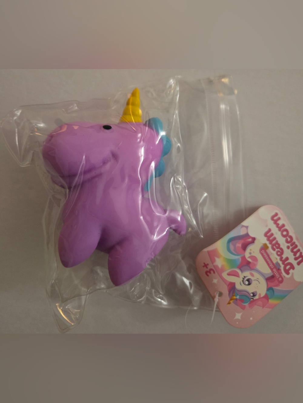 Purple Squishy Toy - Kids Plush Stress Relief